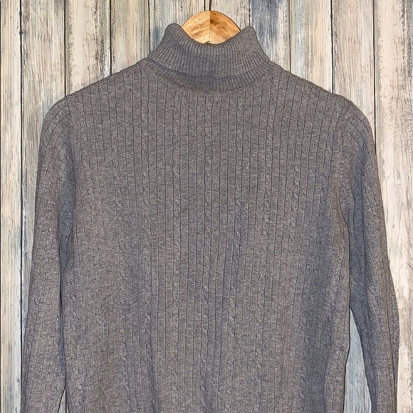 Turtle Neck Ribbed Sweater - Picture 2 of 4